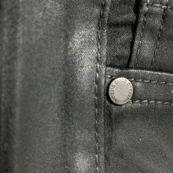 Buffalo David Bitton Mid Rise Faith Black Wax Skinny Jeans - Picture 12 of 15